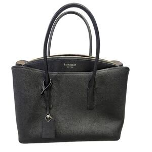 Kate Spade New York Margaux Refined Grain‎ Leather Large Satchel Black